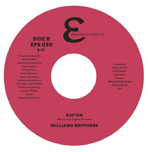 THE WILLIAMS BROTHERS - That's Life / Rap On [7