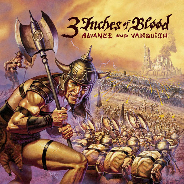 3 Inches of Blood - Advance and Vanquish (Remastered 20th Anniversary Orange & Black “Ashen Dawn” Vinyl Edition)