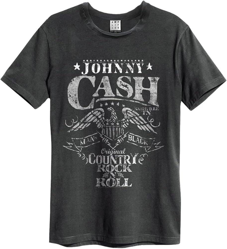JOHNNY CASH - Eagle T-Shirt (Charcoal)