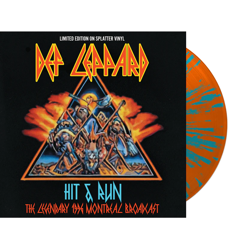 DEF LEPPARD - Hit & Run (Orange & Aqua Splatter Vinyl)