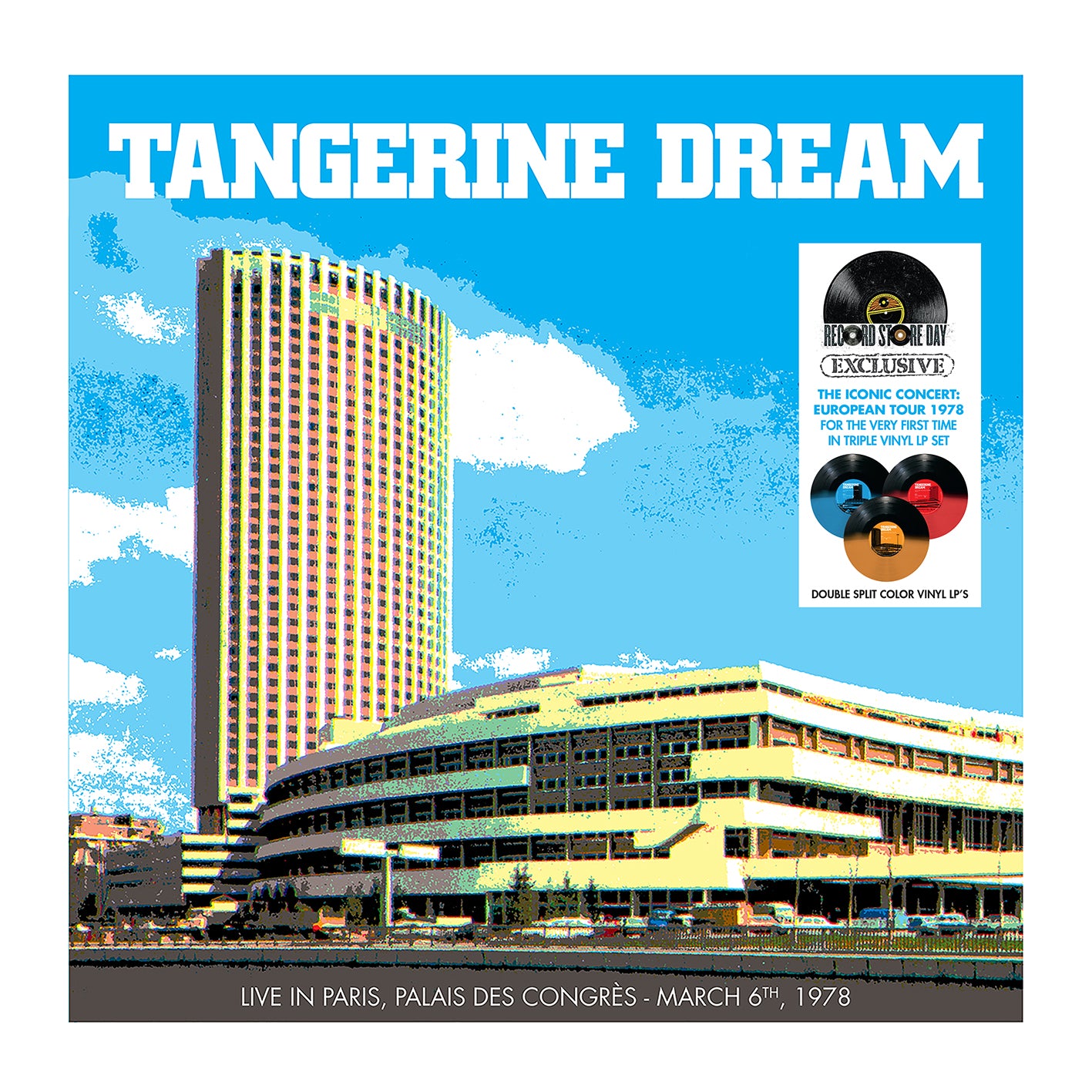 TANGERINE DREAM - Live Au Palais Des Congres 1978 (Orange/Red/Blue/Black Vinyl) (RSD)