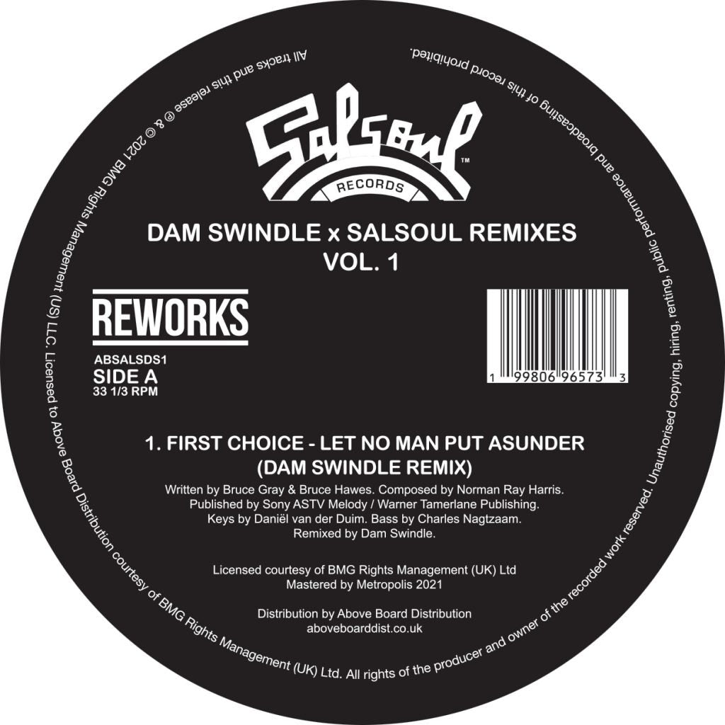 Kebekelektrik / First Choice - Dam Swindle x Salsoul Remixes Vol. 1