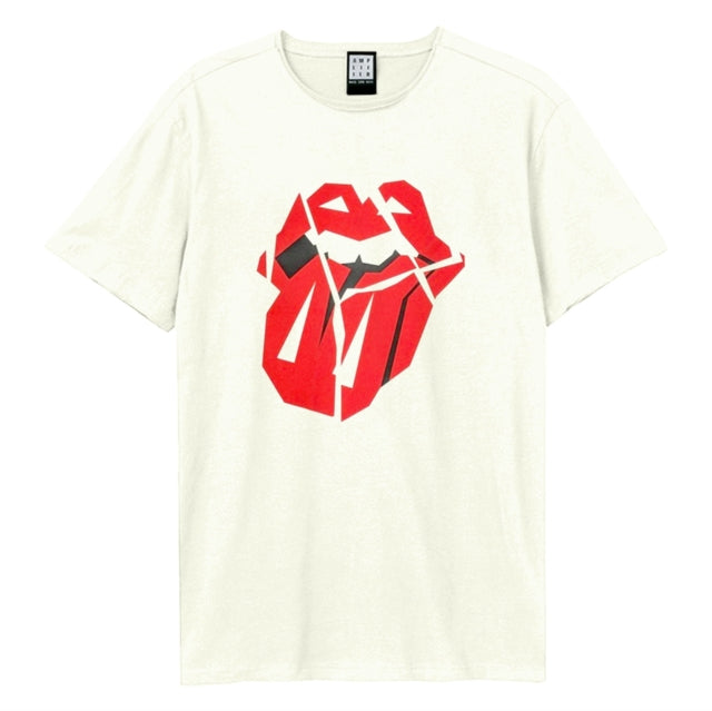 ROLLING STONES - HACKNEY DIAMONDS TONGUE AMPLIFIED VINTAGE T-SHIRT (WHITE) MEDIUM
