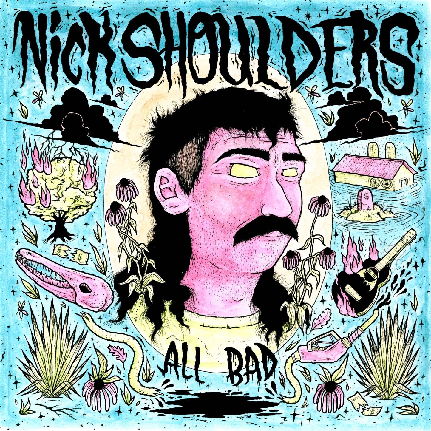 Nick Shoulders - All Bad (TRANSPARENT PINK VINYL)