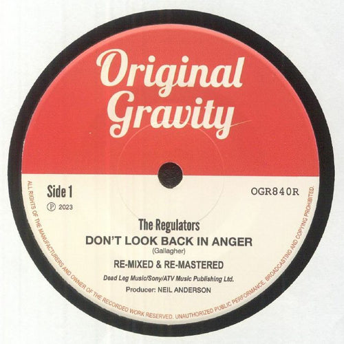 The Regulators - Don’t Look Back In Anger (re-mastered). Re-issue [7" Vinyl]