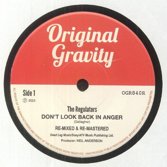 The Regulators - Don’t Look Back In Anger (re-mastered). Re-issue [7