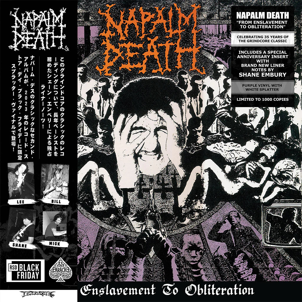 NAPALM DEATH - FROM ENSLAVEMENT TO OBLITERATION (Black Friday 2023 Purple & White)