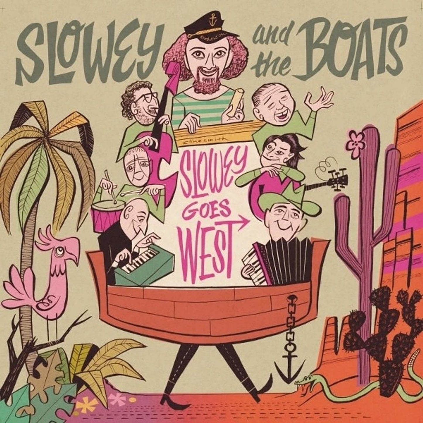Slowey and the Boats - Slowey and The Boats "Slowey Goes West" LP ("Afterglow" Colored Vinyl)