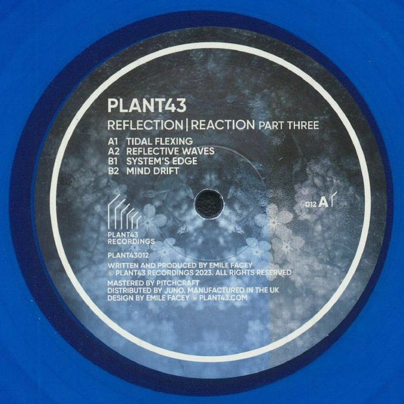 PLANT43 - Reflection/Reaction Part Three [Transparent Blue Vinyl]