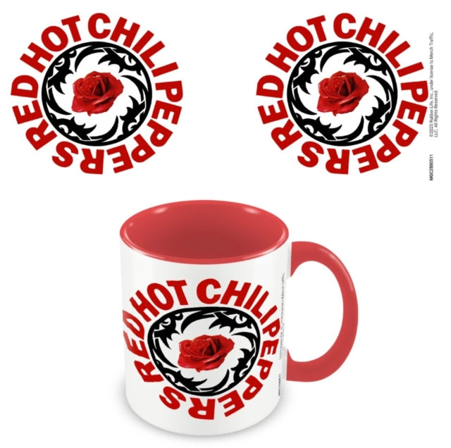 Red Hot Chili Peppers (Logo Stamp) Red Coloured Inner Pod Mug