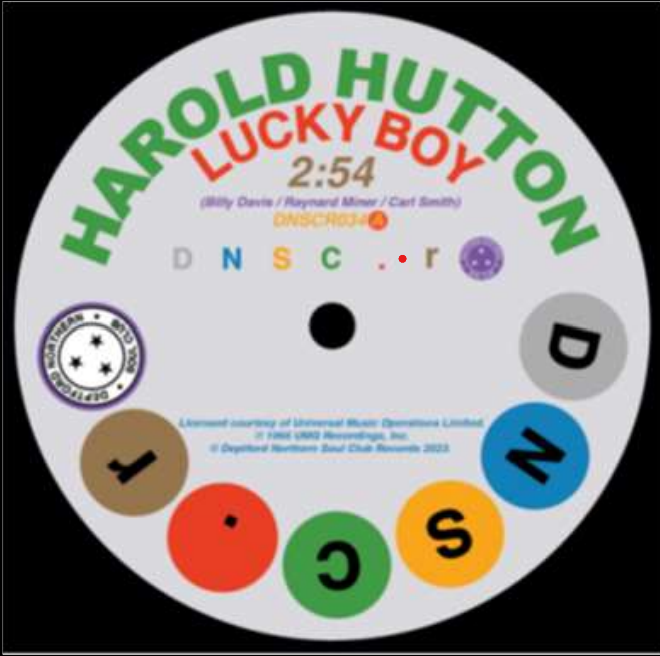 Harold Hutton & The Dells - Lucky Boy/ Thinkin' About You
