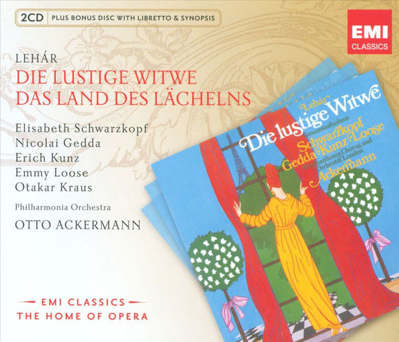 SCHWARZKOPF / KRAUS / GEDDA - Franz Lehar: Operas - The Merry Widow / The Land Of Smiles [2CD BOXSET]
