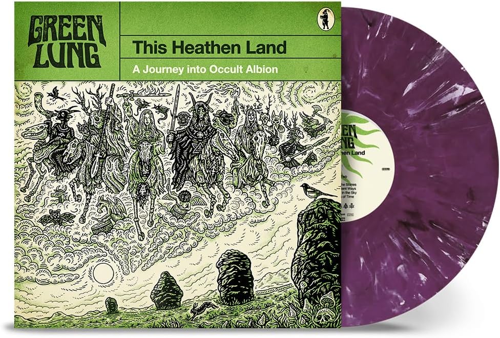 Green Lung - This Heathen Land (Transparent Violet White Marble)