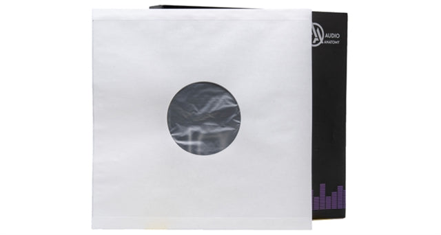 100 CREME LP - 12 Inch Inner Sleeves Audiophile DeLuxe Poly-Lined double center hole