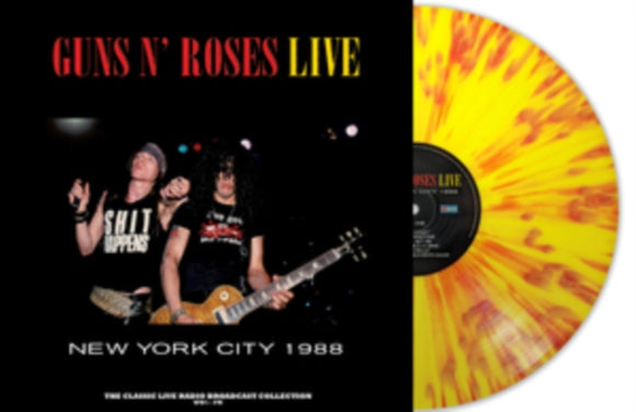 GUNS N' ROSES - Live In New York City 1988 (Yellow/Red Splatter Vinyl)