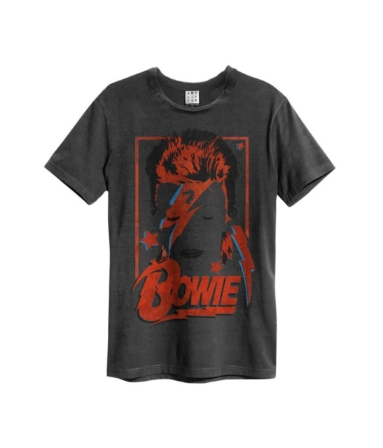DAVID BOWIE - Aladdin Sane T-Shirt (Charcoal)