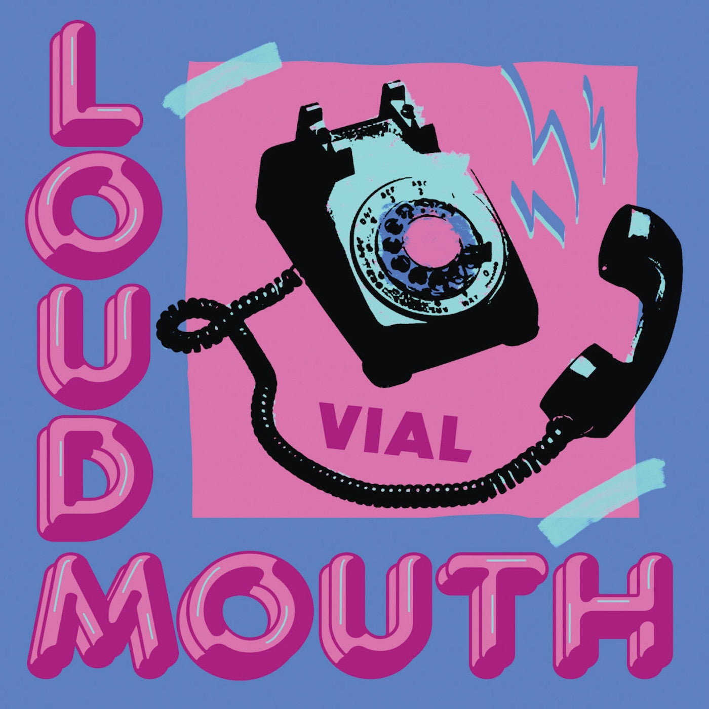 VIAL - LOUDMOUTH (ICE BLUE WITH AQUA BLUE SPOKES VINYL)