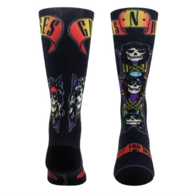 GUN N' ROSES - Guns N' Roses Appetite Cross Socks (One Size) - Dye Sublimation