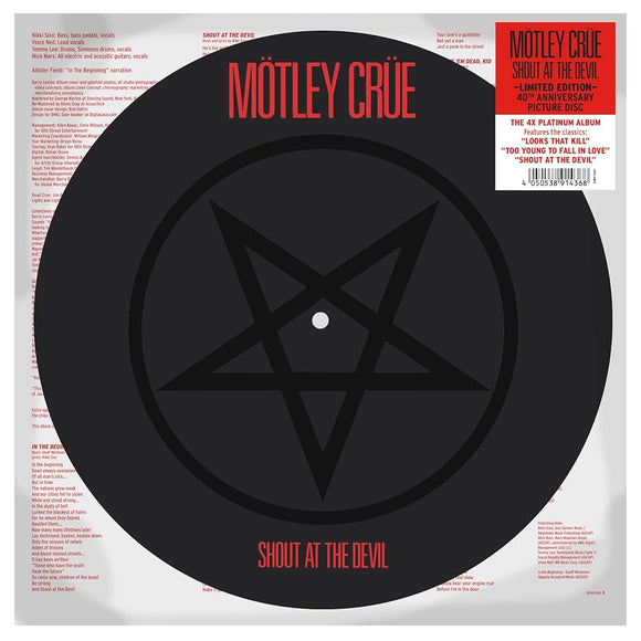 Mötley Crüe - Shout At The Devil (Limited Edition Picture Disc)