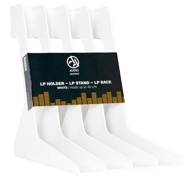 LP Holder LP Stand LP Rack Shaped Hips Plastic White Solid