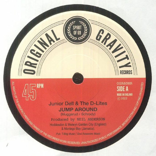 Junior Dell & The D-Lites - Jump Around (re-issue) [7" Vinyl]