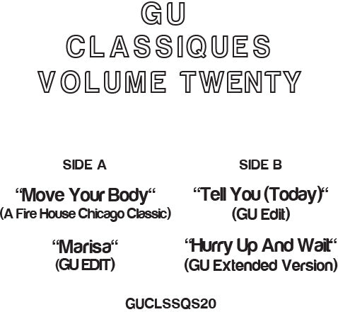Glenn Underground - CLASSIQUES VOL. 20