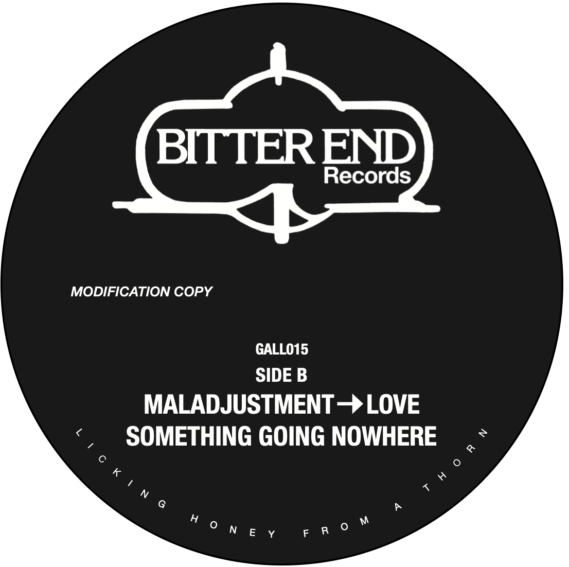 BITTER END - ADJUSTMENT->LOVE