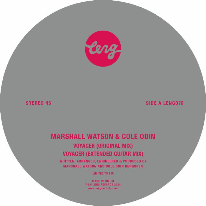 MARSHALL WATSON & COLE ODIN - Voyager - Mixes