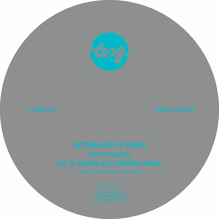 INTRALLAZZI & PIANA - 99% Stories EP