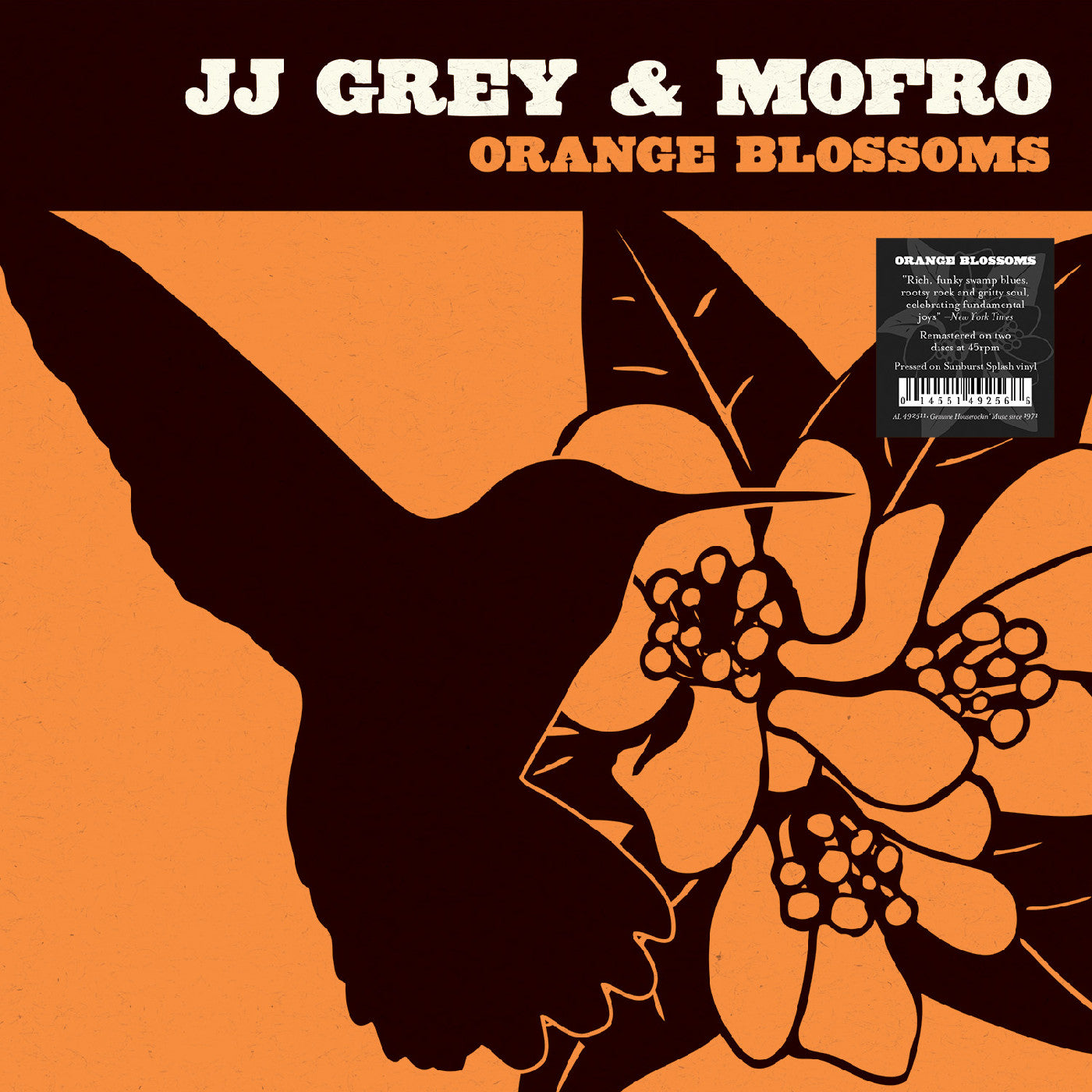JJ Grey & Mofro - Orange Blossoms (SUNBURST SPLASH VINYL)