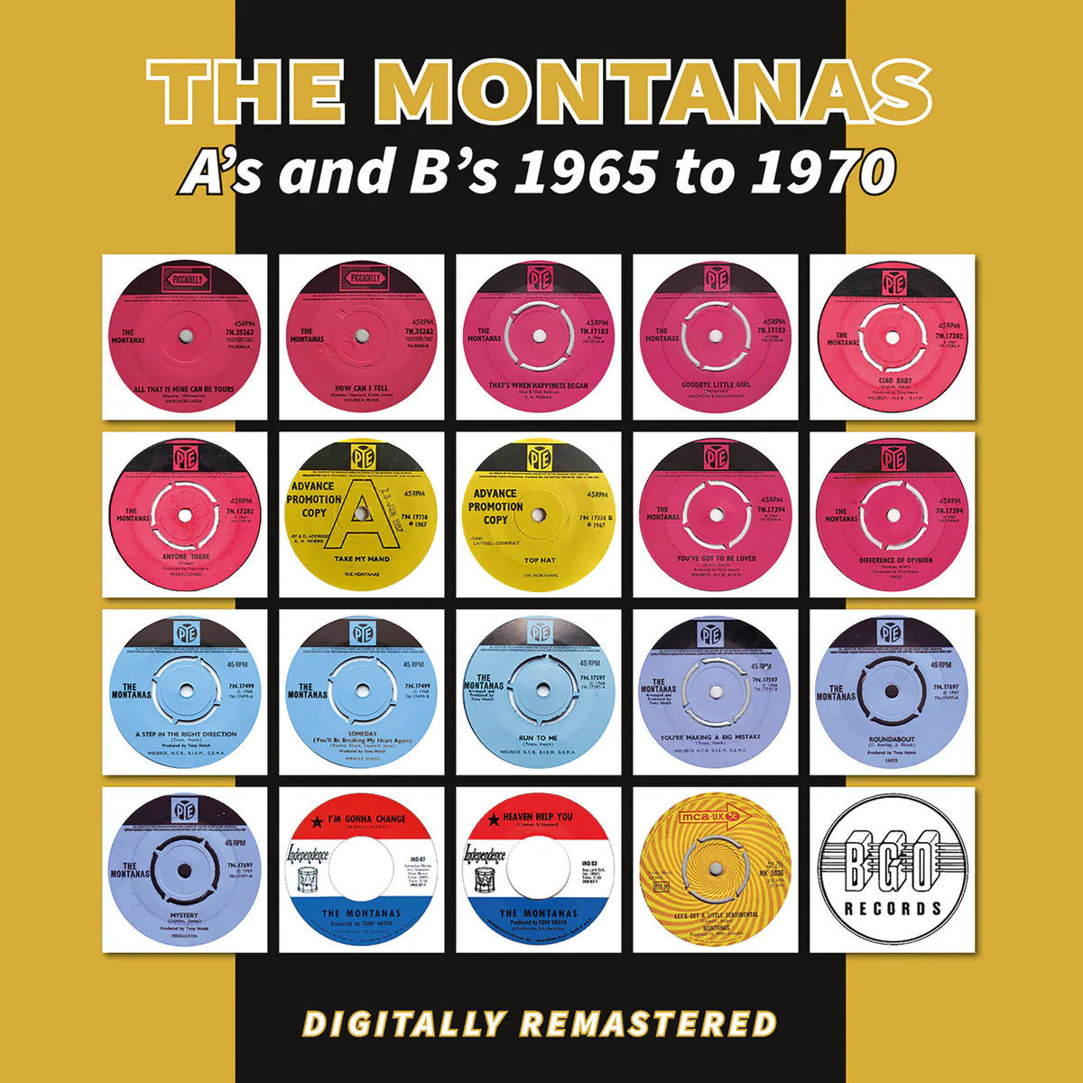 The Montanas - A's and B's 1965 to 1970