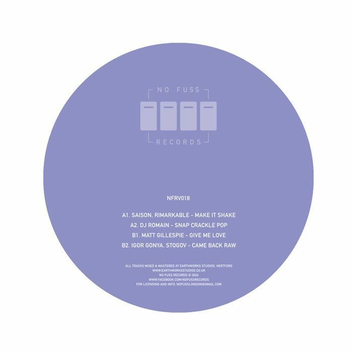 SAISON / RIMARKABLE / MATT GILLESPIE / DJ ROMAIN / IGOR GONYA / STOGOV - NFRV 018