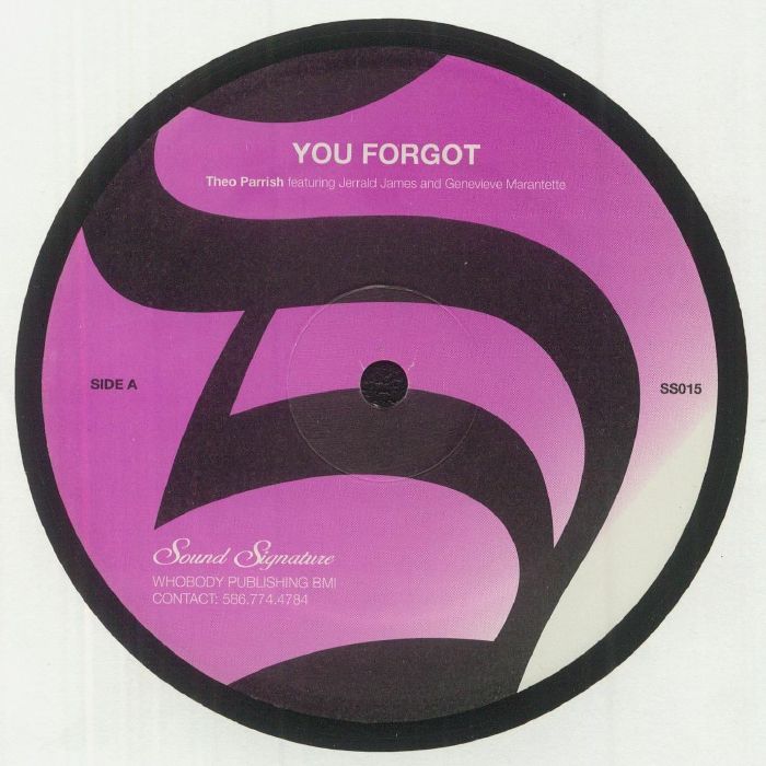 Theo Parrish - You Forgot/Dirt Rhodes