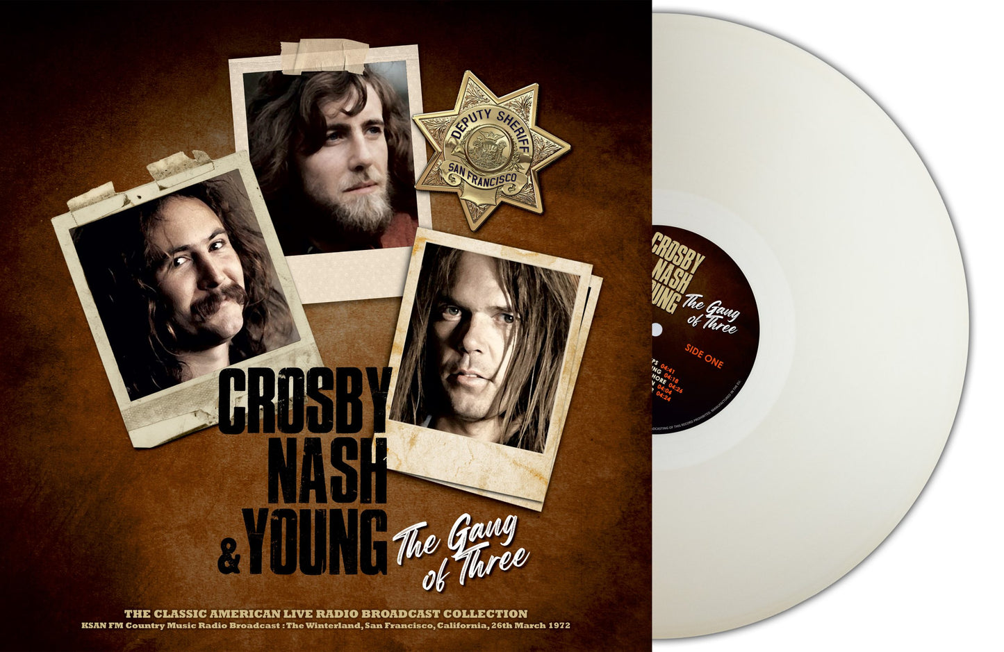 CROSBY. NASH AND YOUNG - The Gang Of Three (Natural Clear Vinyl)