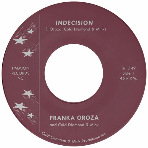 Franka Oroza & Cold Diamond & Mink – Indecision [Transparent Violet 7" Vinyl]