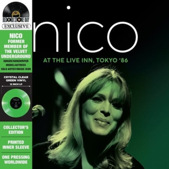 NICO - At The Live Inn. Tokyo '86 (Crystal Clear Green Vinyl) (RSD 2024)