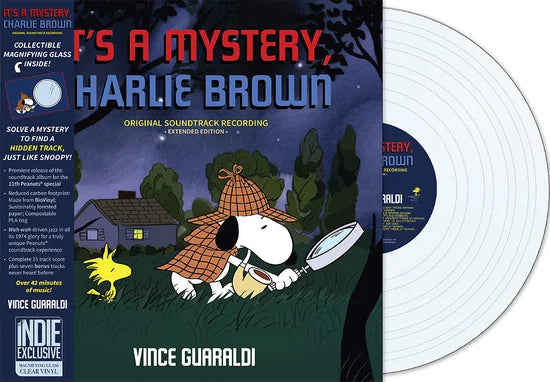 VINCE GUARALDI - It's A Mystery / Charlie Brown (Magnifying Glass Clear Vinyl)