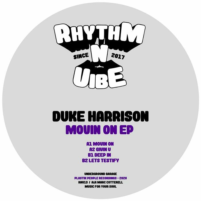 Duke HARRISON - Movin On EP