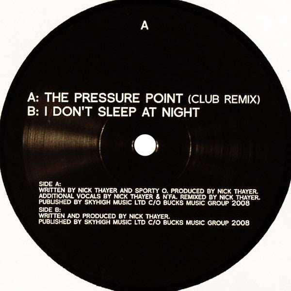 Nick Thayer – The Pressure Point / I Can't Sleep At Night (Vinyl)