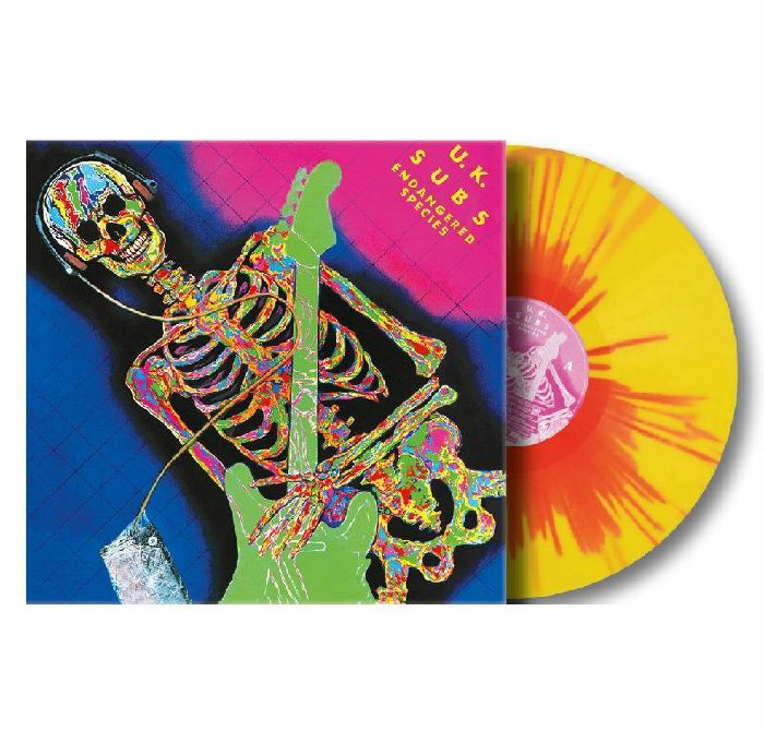 UK SUBS - Endangered Species (Sunburst Yellow/Red Vinyl)