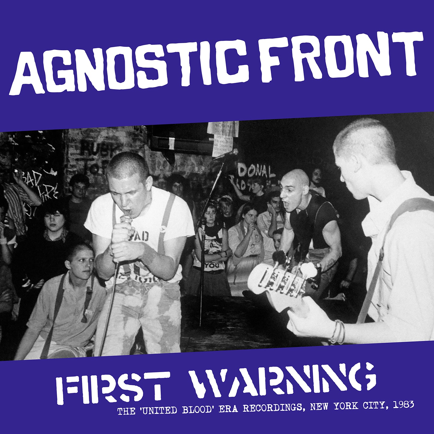 AGNOSTIC FRONT - The 'United Blood'-Era Recordings. New York City. 1983 (White/Blue Splatter Vinyl)