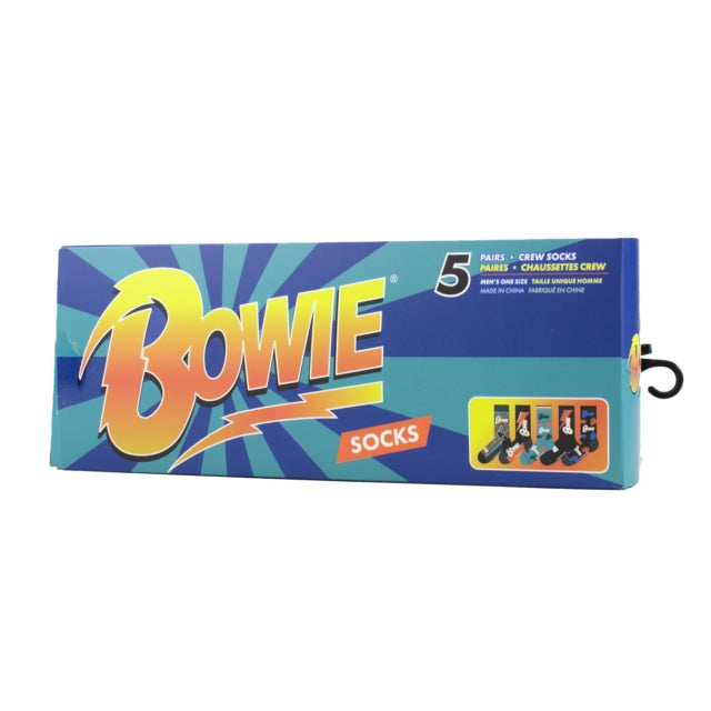 DAVID BOWIE - David Bowie Socks 5 Pack In Gift Box (One Size)