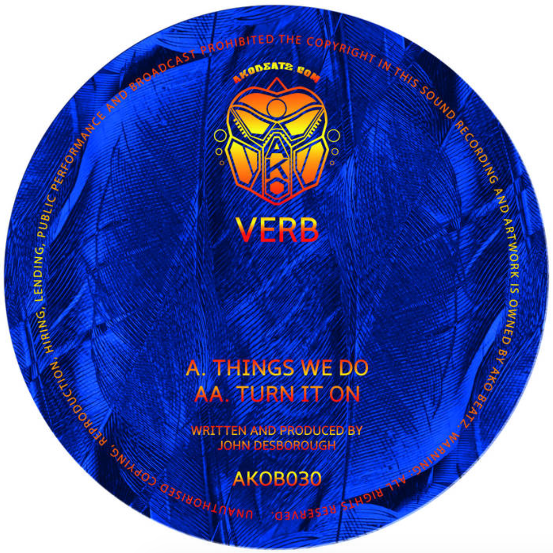 Verb - Things We Do EP (Special Orange/Yellow AKO Droplets Vinyl)