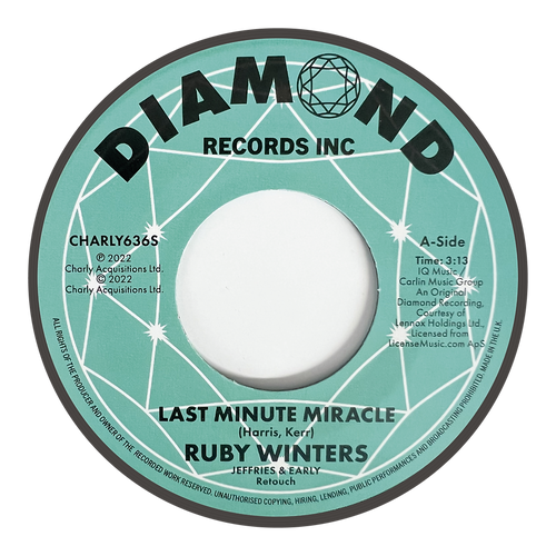 RUBY WINTERS - LAST MINUTE MIRACLE (JEFFRIES & EARLY RETOUCH + AUDITION TAKE) [7" Vinyl]