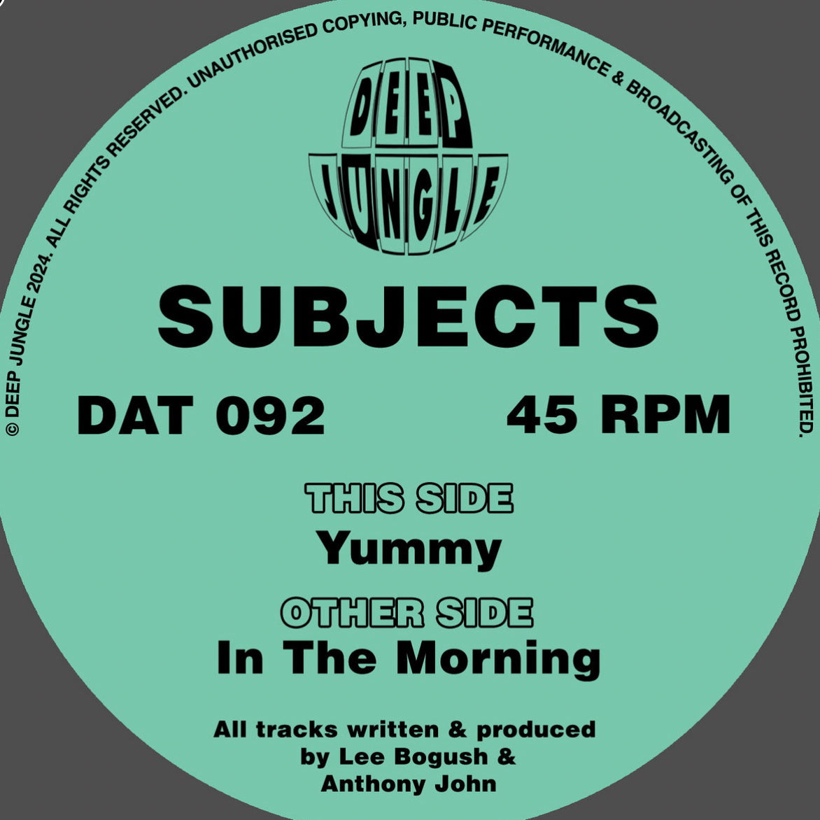 Subjects - In The Morning EP