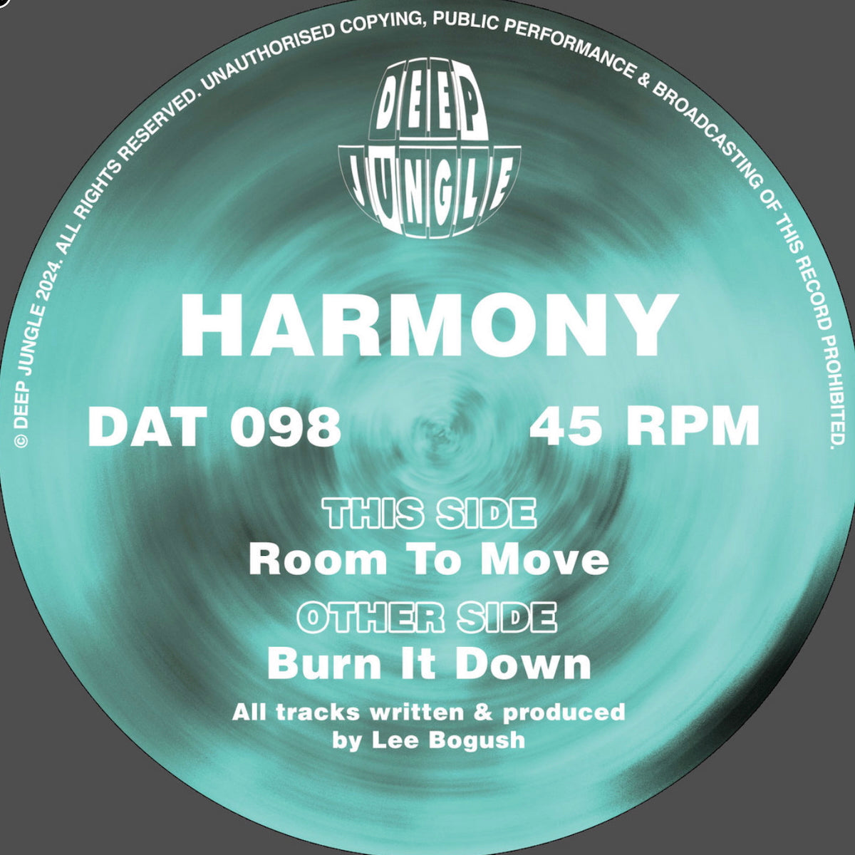 Harmony - Burn It Down EP (Green & White Splatter Special Vinyl)