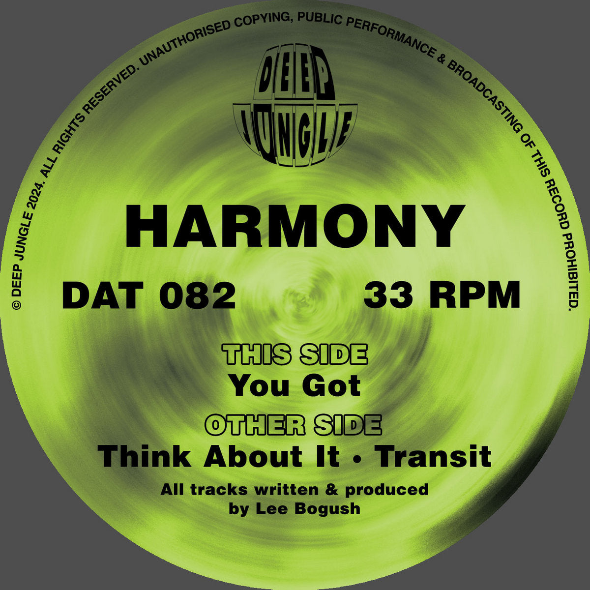Harmony - You Got EP (Black And Green Half And Half Special Vinyl)