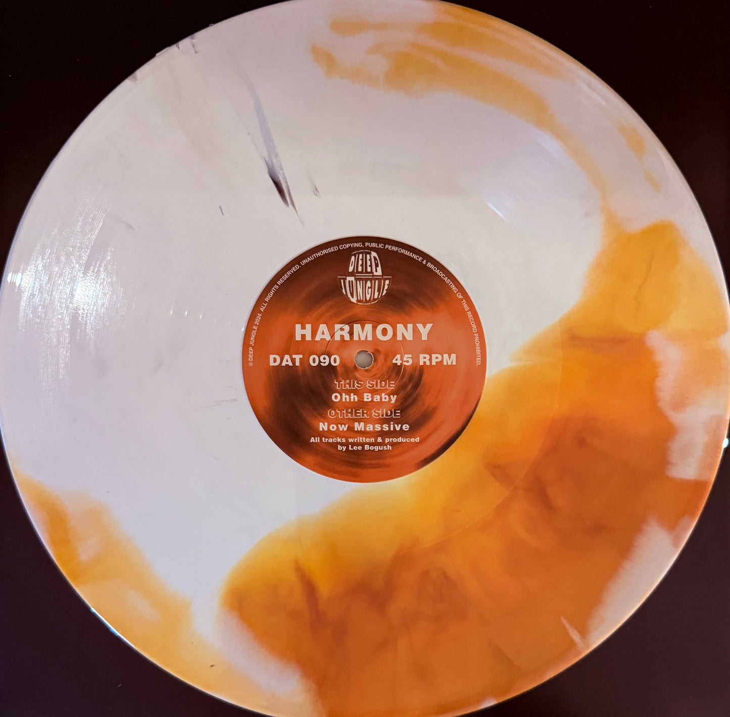 Harmony - Now Massive / Ohh Baby (Orange & White Special Vinyl)