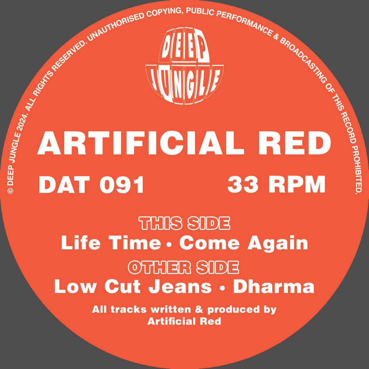 Artificial Red - Low Cut Jeans EP (Red & White Donut Special Vinyl)