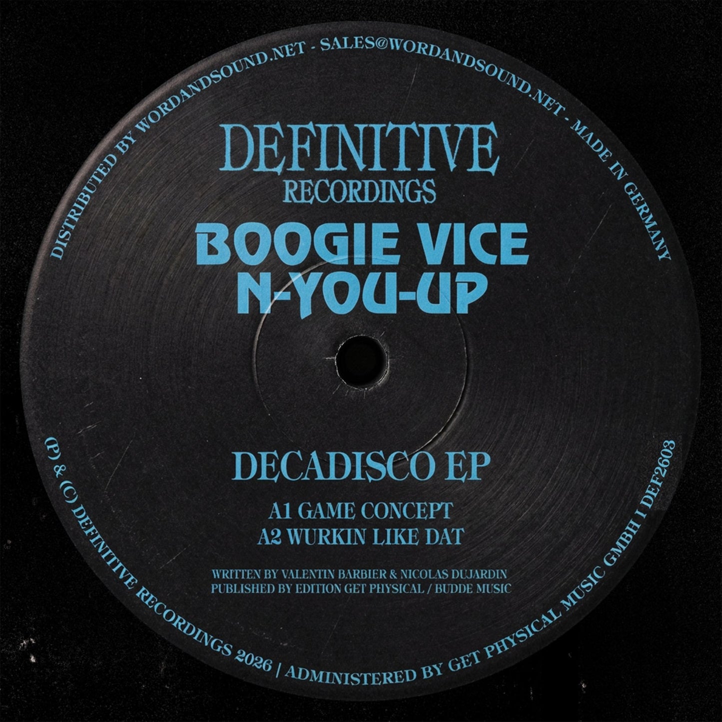 Boogie Vice, N-You-Up - Decadisco EP